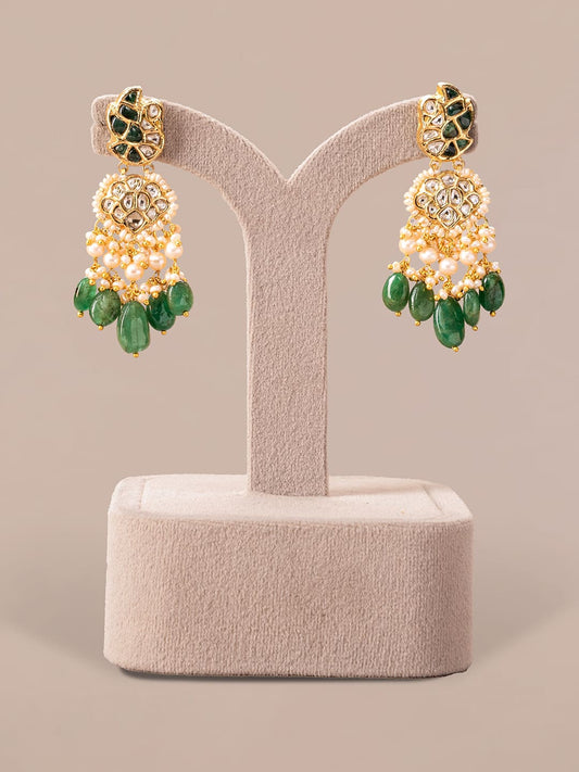Olina Polki Long Earrings