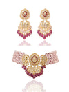 Evika & Leyana Polki Bead Choker Set