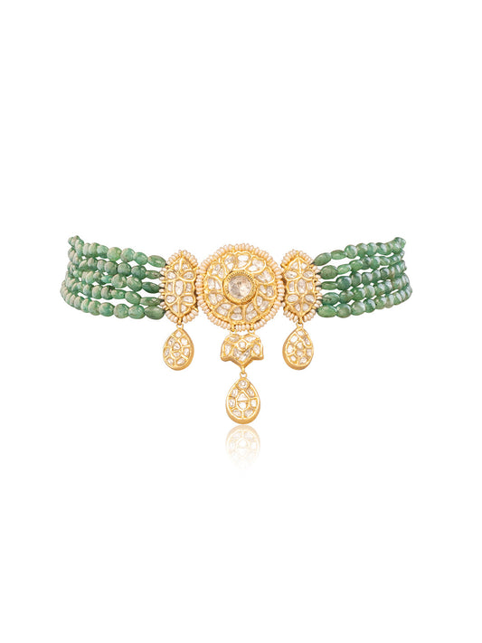 Sia Polki Bead Choker