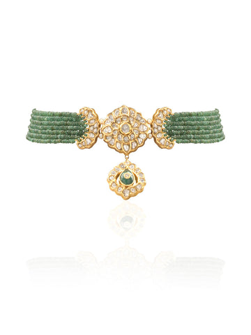 Dhanika Polki Bead Choker