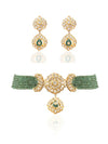 Dhanika & Sabaa Polki Bead Choker Set