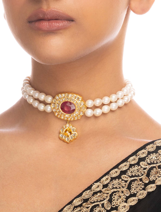 Rosheen Polki Bead Choker