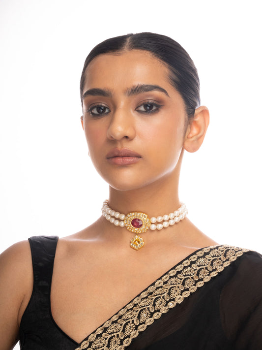 Rosheen Polki Bead Choker