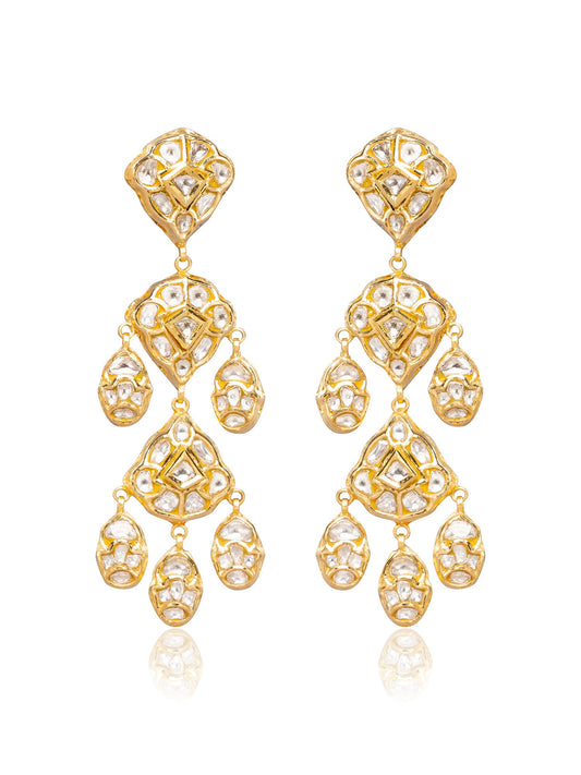 Eka Polki Long Earrings