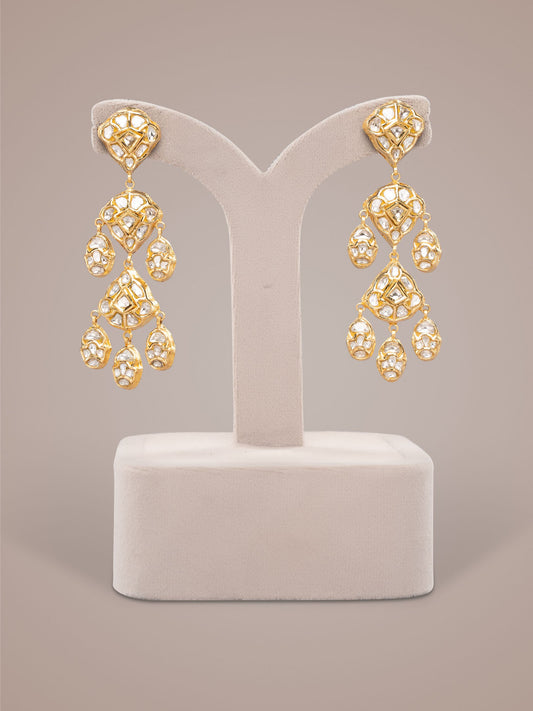 Eka Polki Long Earrings