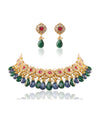 Celine & Yuvanta Polki U Necklace Set