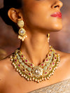 Ariana & Jivana Polki U Necklace Set