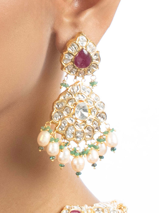 Tvesa Polki Ear Rings