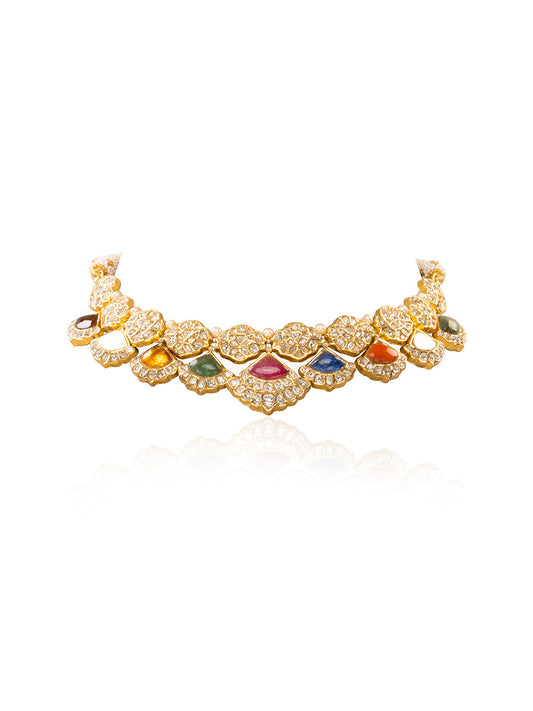 Kisha Polki U Necklace
