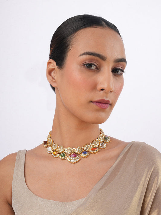 Kisha Polki U Necklace