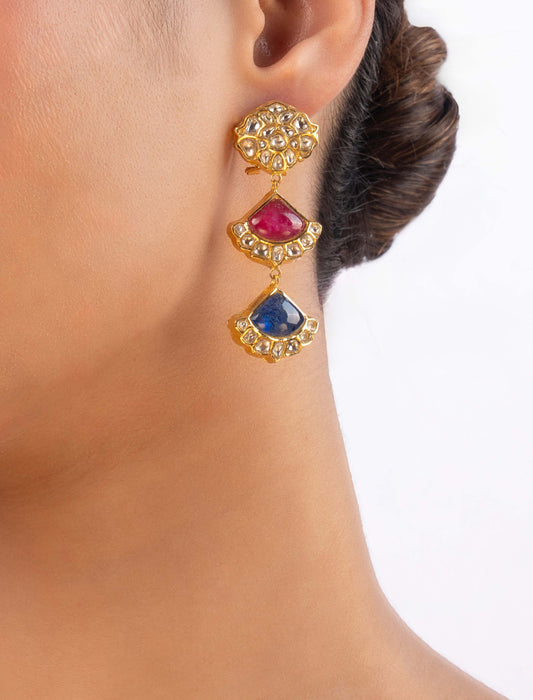 Zaya Polki Ear Rings