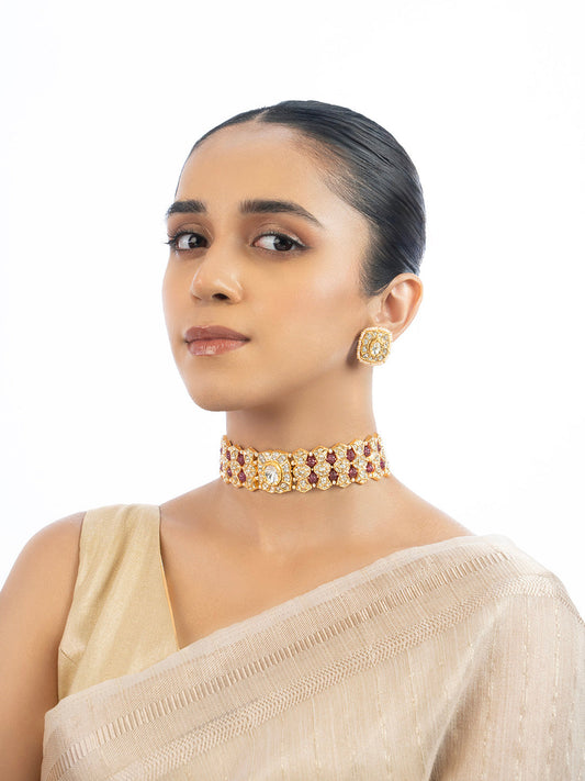 Neeravi & Sachi Polki Choker Set