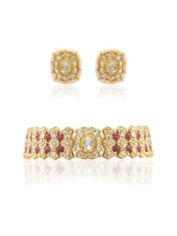 Neeravi & Sachi Polki Choker Set
