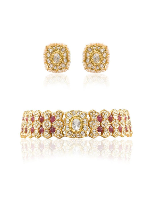 Neeravi & Sachi Polki Choker Set