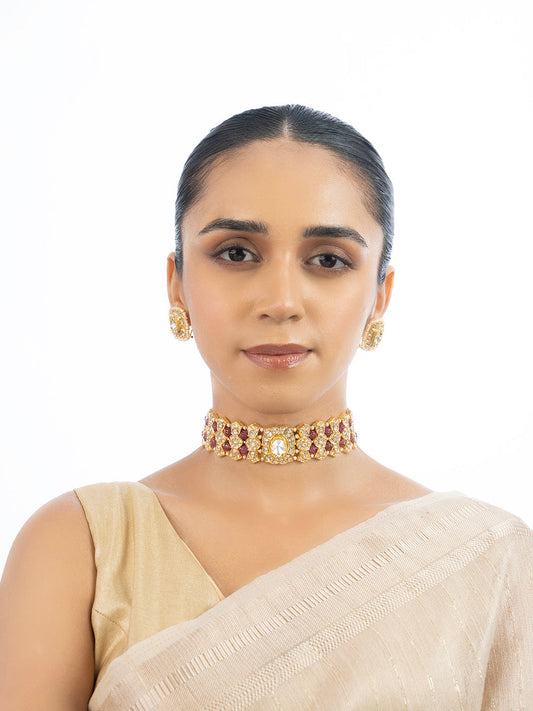 Neeravi & Sachi Polki Choker Set