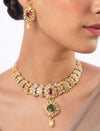 Anuri & Saanvi Polki U Necklace Set