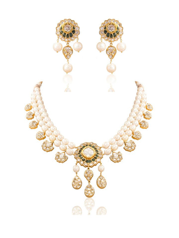 Alicia & Zolani Polki U Necklace Set