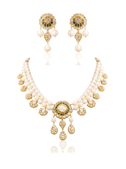 Alicia & Zolani Polki U Necklace Set