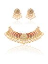 Ravira & Lavisha Polki U Necklace Set