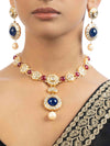 Udita & Kashvi Polki U Necklace Set
