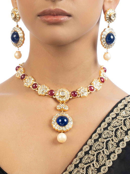 Udita Polki U Necklace