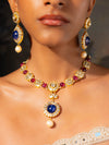 Udita & Kashvi Polki U Necklace Set