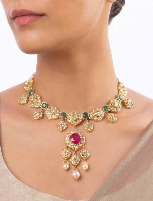 Azela Polki U Necklace