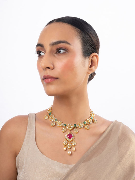 Azela Polki U Necklace