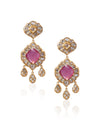 Rida Polki Long Earrings