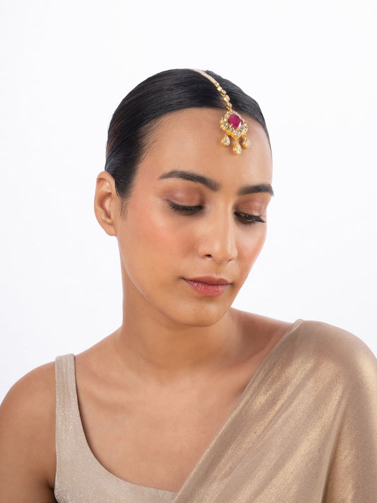 Fiana Polki Maang Tikka