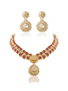 Arisha & Devina Polki U Necklace Set