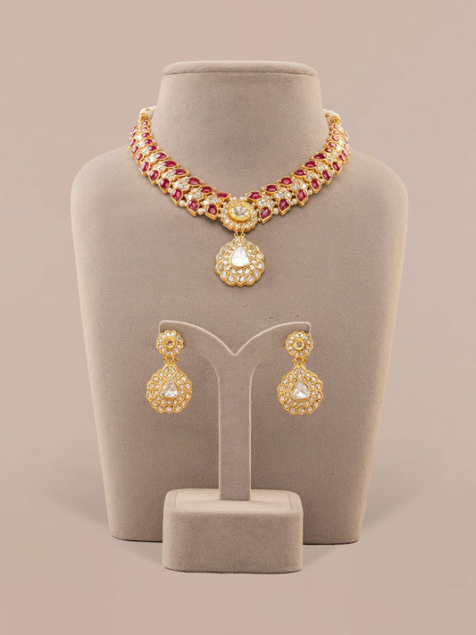 Arisha Polki U Necklace