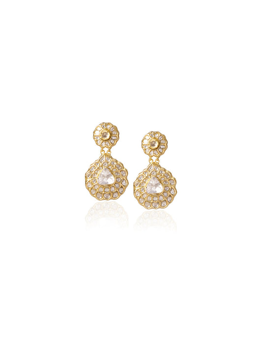 Devina Polki Long Earrings