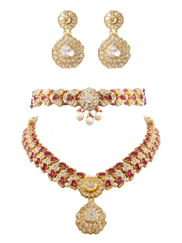 Arisha Polki Bridal Set