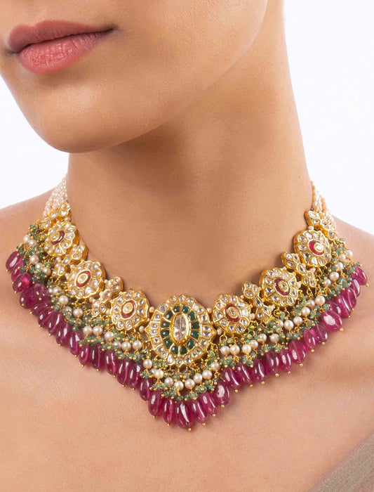 Misha Polki U Necklace