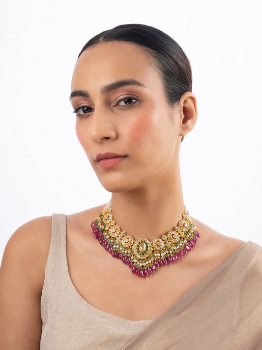 Misha Polki U Necklace