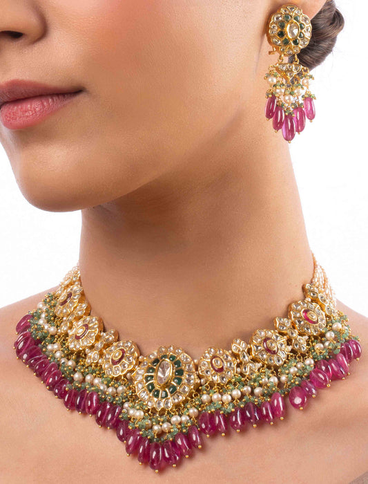 Misha Polki U Necklace