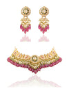 Misha & Noura Polki U Necklace Set