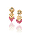Noura Polki Long Earrings