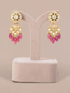 Noura Polki Long Earrings