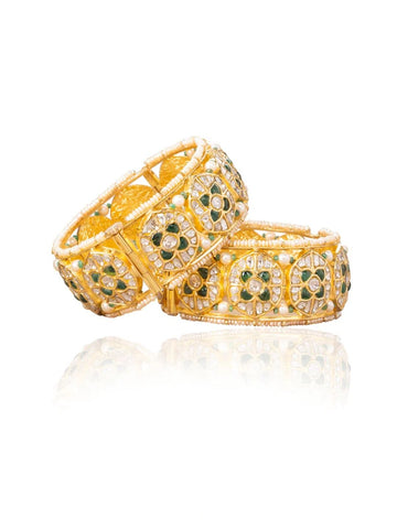 Taasha Polki Bangle Set