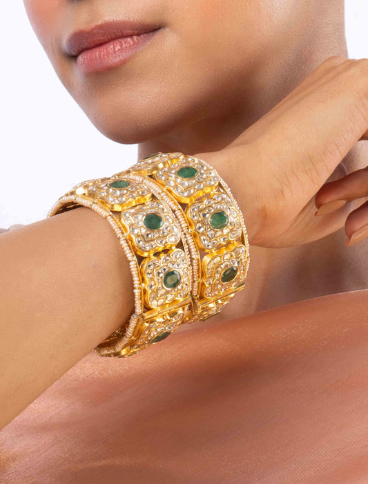 Alani Polki Bangle Set