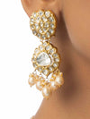 Jivana Polki Long Earrings