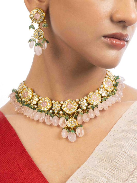 Suzanne & Nova Polki U Necklace Set