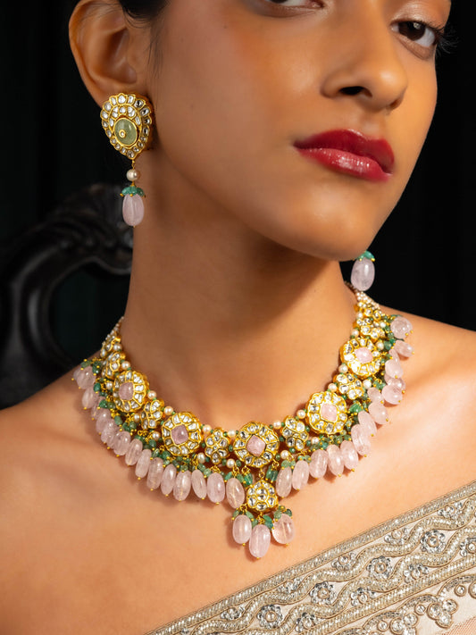 Suzanne & Nova Polki U Necklace Set