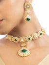 Zaina Polki Long Earrings