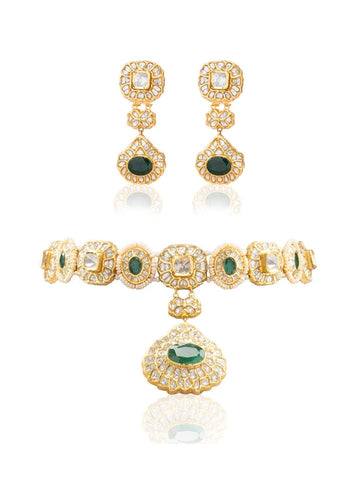 Nurvi & Zaina Polki Choker Set