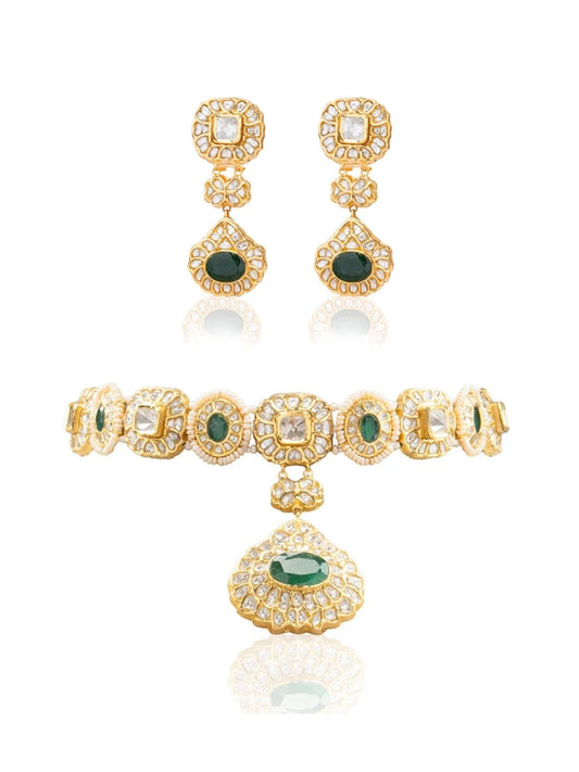 Nurvi & Zaina Polki Choker Set