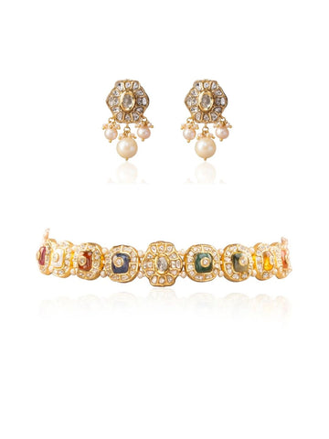 Orevia & Anasta Polki Choker Set