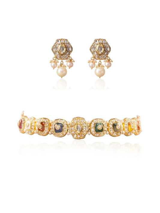 Orevia & Anasta Polki Choker Set